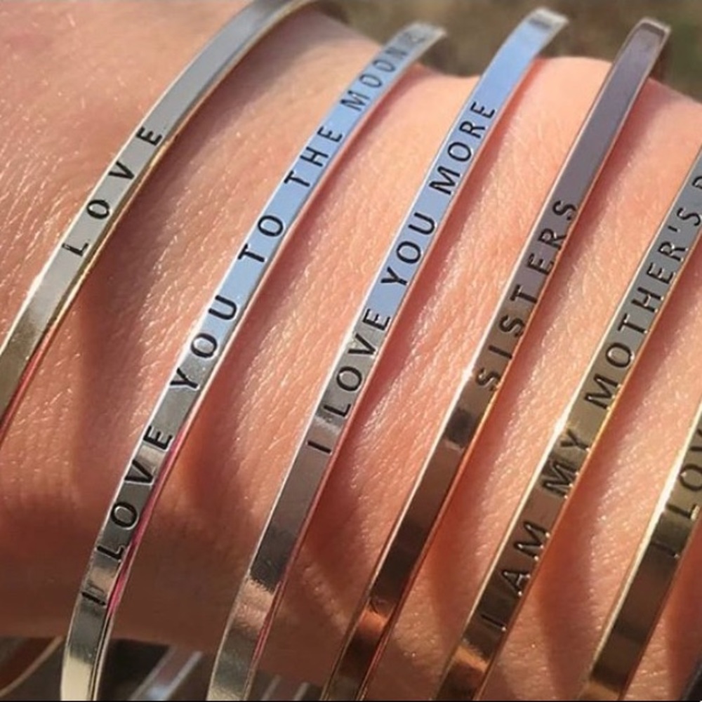 💖Bangle TRAIN LIKE A BEAST..Message bracelet